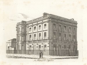 Harewood House, Hanover Square, London von James Peller Malcolm
