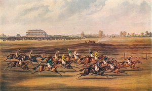 Rennen um die Great St. Leger Stakes, 1836. Approbation - Gut gestartet, 1837 von James Pollard