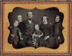 Porträt einer Familie, ca. 1848 von James Presley Ball