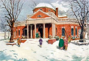 Monticello, in der Nähe von Charlottesville, Virginia, USA, 18. Jahrhundert, 1921