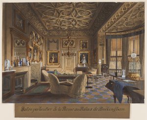 Salon Particulier de la Reine au Palais de Buckingham (Das Wohnzimmer der Königin im Buckingham Palace)