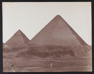 Ägypten. Gizeh. Die Pyramiden des Cheops und des Chephren von James Robertson
