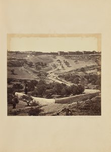 Garten von Gethsemane und Aufstieg zum Stephanstor, über das Tal Josaphat von James Robertson