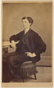 [Unbekannter junger Mann am Tisch] von James S. Woodley