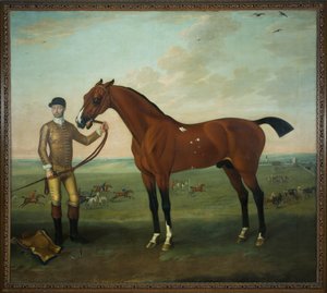 Flying Childers mit einem Stallburschen auf Newmarket Heath, ca. 1722-25 von James Seymour
