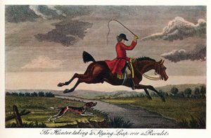 Der Jäger springt über einen Bach, um 1740, 1922