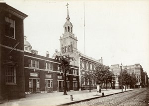 Independence Hall, Chestnut Street, Südseite zwischen 5. und 6. Straße, 1898 von James Shields