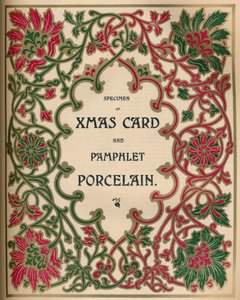 Muster einer Weihnachtskarte und Broschüre Porzellan - James Spicer & Sons, Ltd.