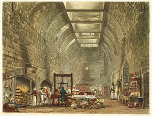 Alte Küche, Windsor Castle, graviert von William James Bennett (1787-1844) aus 