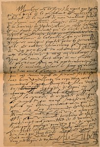 Ein Brief von Königin Elizabeth I 1533-1603 an König James VI 1566-1625, 1898