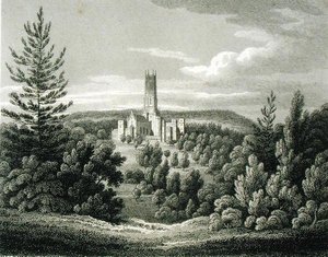 Fonthill Abbey vom Leuchtturm von James Storer
