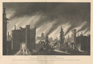 Der Große Brand von London, 1666 von James Stow