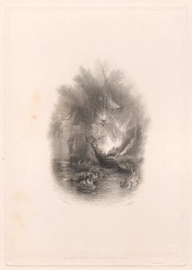 Feuer auf See (Vignette) von James T. Willmore