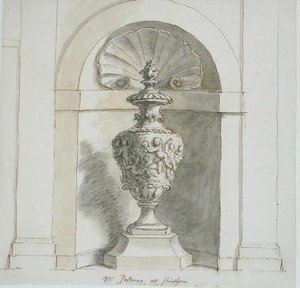 Eine Nische für das Haus von Mr. Portman in Sherborne von James Thornhill