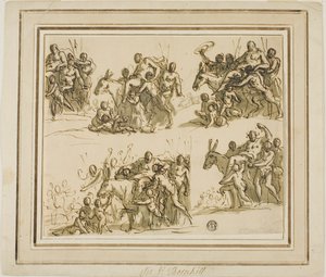 Fünf Skizzen für den Triumph des Silenus