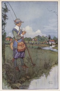 Illustration für Der vollkommene Angler von Izaak Walton von James Thorpe