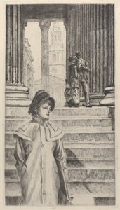 Das Portikus der National Gallery, London, 1878 von James Tissot