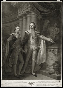 Porträt der Großfürsten Alexander Pawlowitsch und Konstantin Pawlowitsch von Russland