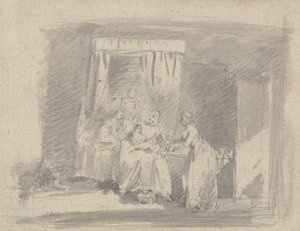 Studie für Die Bestechung der Mutter oder Die Versuchung, gewaschen zu werden von James Ward
