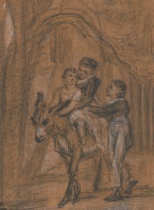 Studie für das Ölgemälde "Die Kinder von Theophilus Levitt, Esquire" von James Ward