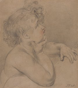 Studie aus der Natur, eines der Kinder der Wohltätigkeit für das große Bild der Waterloo-Allegorie