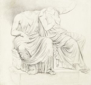 Studie von zwei kopflosen klassischen Statuen von James Ward
