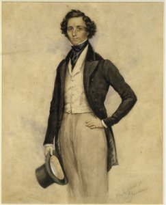 Porträt von Felix Mendelssohn Bartholdy von James Warren Childe