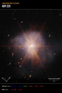 Arp 220 von James Webb Space Telescope (NASA)