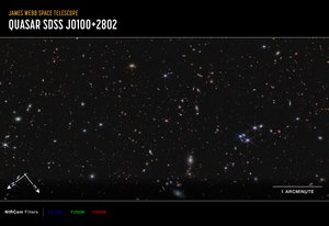 Quasar J0100+2802 von James Webb Space Telescope (NASA)