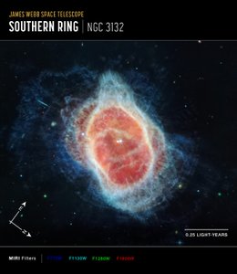 Südlicher Ringnebel von James Webb Space Telescope (NASA)