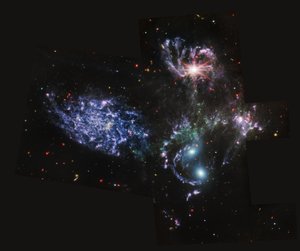 Stephans Quintett (MIRI-Bild) von James Webb Space Telescope (NASA)