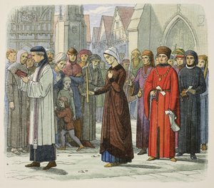 Die Herzogin von Gloucester tut Buße von James William Edmund Doyle