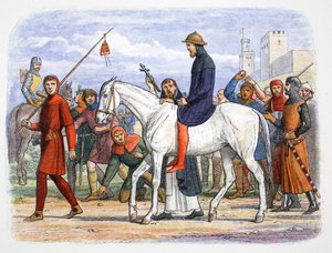 Thomas, Earl of Lancaster, wird zur Hinrichtung geführt, Pontefract, Yorkshire
