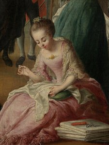 (Detail) des Nachmittagstees von Jan Anton Garemyn
