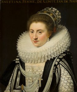 Porträt von Ernestine Yolande (1594-1663), Prinzessin von Ligne, nach 1618