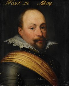 Porträt von Daniël de Hertaing, Herr von Marquette, Gouverneur von Ostende von Jan Antonisz van Ravesteyn (workshop of)