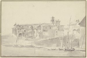 Das Zollhaus am Tiber von Jan Asselijn