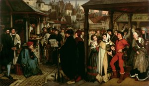 Das Edikt von Karl V., ca. 1861 von Jan August Hendrik Leys