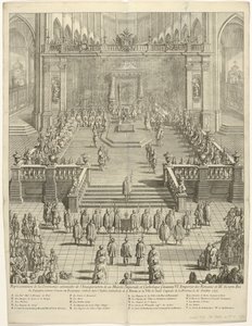 Krönung von Kaiser Karl VI. als Graf von Flandern in Gent, 1717 von Jan Baptist Berterham