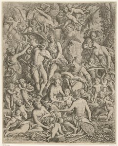 Johannes der Evangelist und Johannes der Täufer von Jan Baptist Herregouts