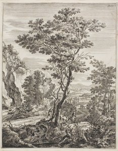 Der große Baum, aus Aufrechte italienische Landschaften von Jan Both