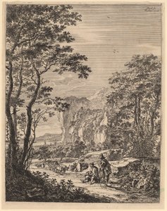Der Ochsenkarren: Blick zwischen Ancona und Sinigaglia von Jan Both