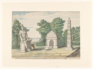 Heiligtum bei Negapatnam an der Küste von Coromandel von Jan Brandes