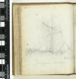 Javanische Prau mit zwei Steuerrudern von Jan Brandes