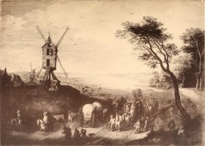 Landschaft mit Windmühle von Jan Brueghel the Elder
