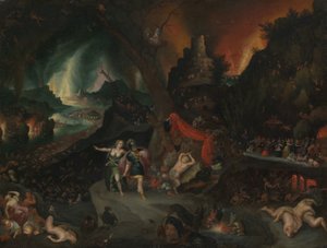 Aeneas und die Sibylle in der Unterwelt