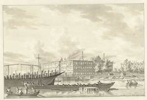Das Landesmarinemagazin nach dem Brand, 1791