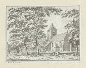 Die Kirche von Biggekerke von Jan Bulthuis