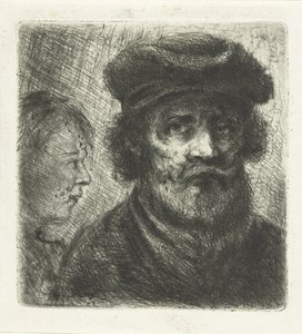 Junger Mann und bärtiger Mann von Jan Chalon