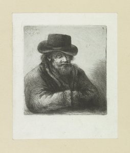 Alter Mann mit Bart und Hut (Serie: Das vollständige Werk der Radierungen von John Chalon) von Jan Chalon